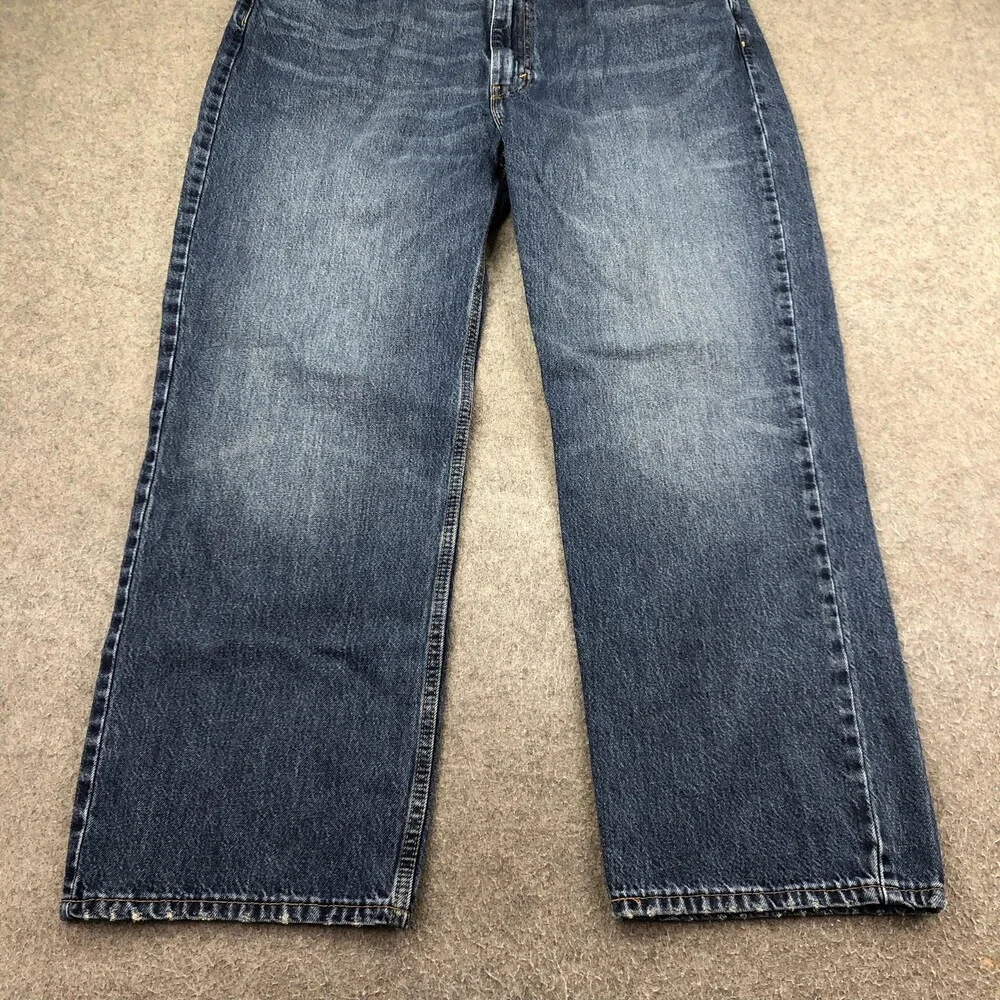 Levis 565 Jeans Mens 40x32 Blue Medium Wash Relaxed Straight Denim Pants Casual